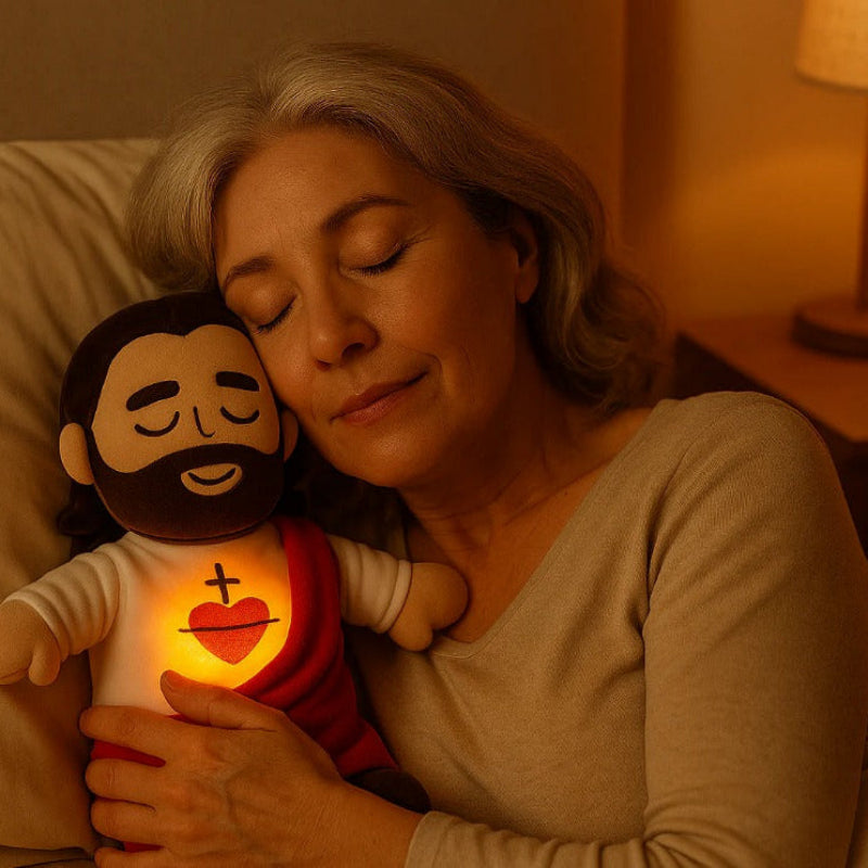 Niño Jesús de Peluche con Movimiento de Respiración