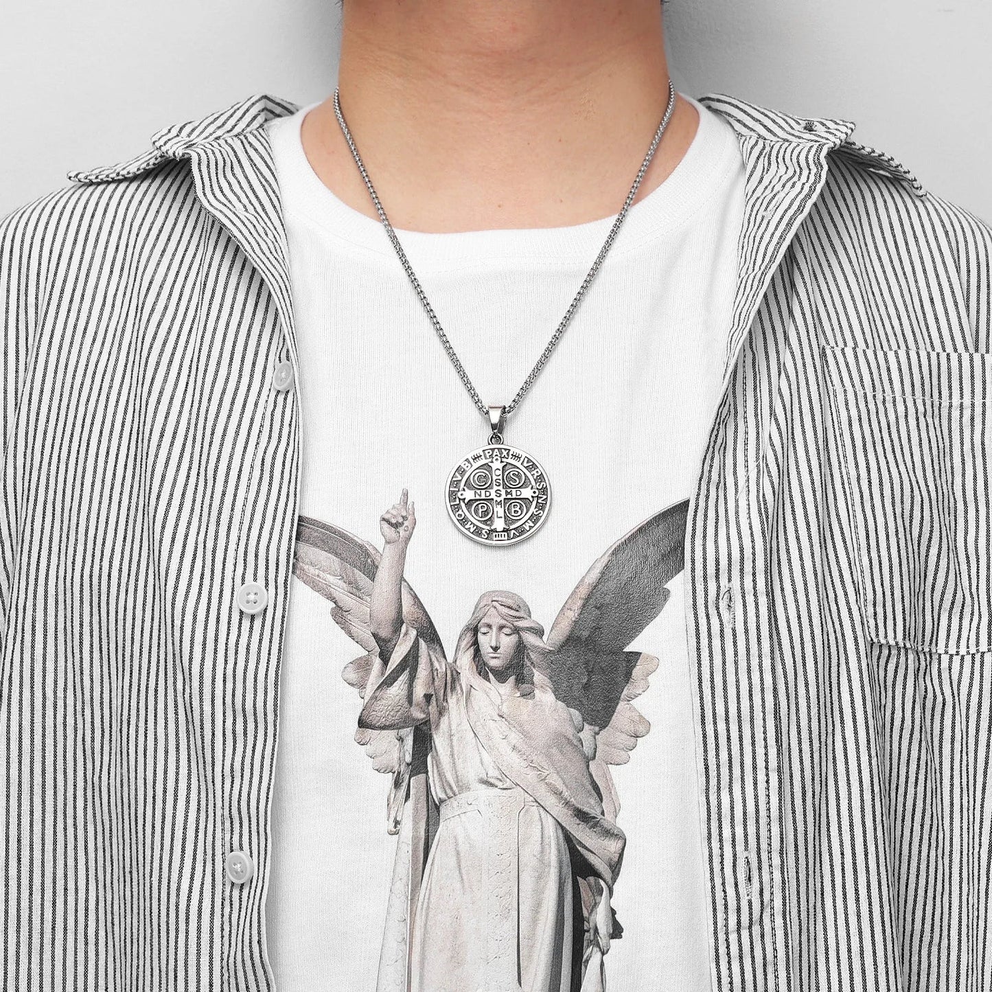 Collar Medalla de San Benito Protector