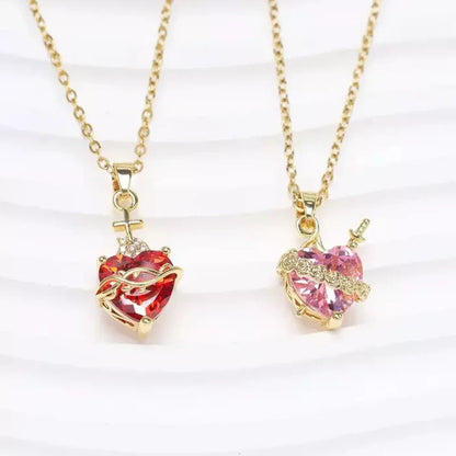Dúo de Collares Sagrado Corazón de Jesús y María