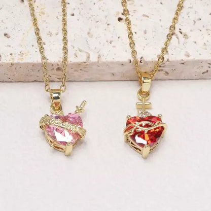 Dúo de Collares Sagrado Corazón de Jesús y María