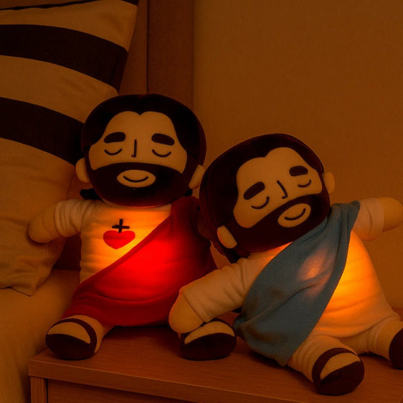 Niño Jesús de Peluche con Movimiento de Respiración