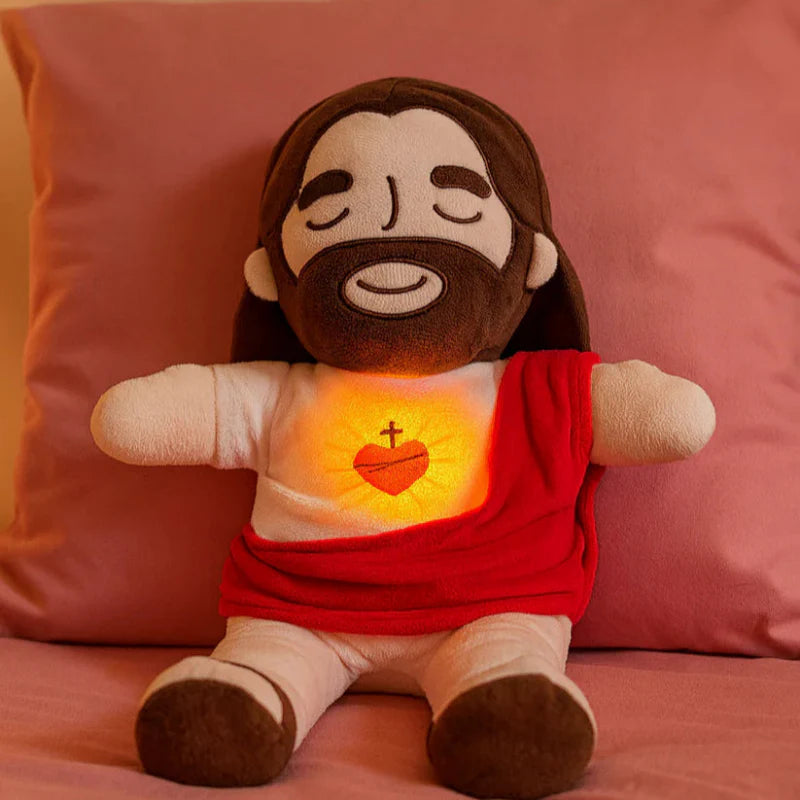 Niño Jesús de Peluche con Movimiento de Respiración