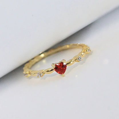 Anillo Devocional del Sagrado Corazón Dorado