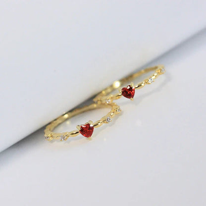 Anillo Devocional del Sagrado Corazón Dorado