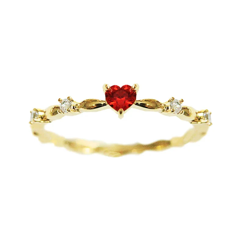Anillo Devocional del Sagrado Corazón Dorado