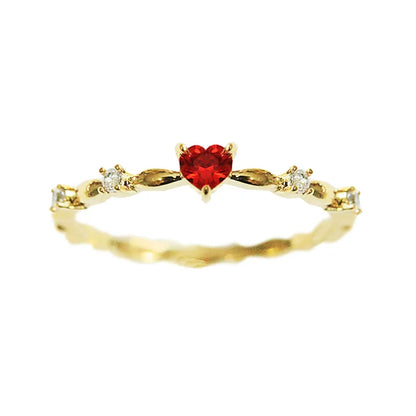 Anillo Devocional del Sagrado Corazón Dorado