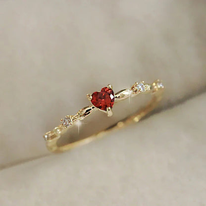 Anillo Devocional del Sagrado Corazón Dorado
